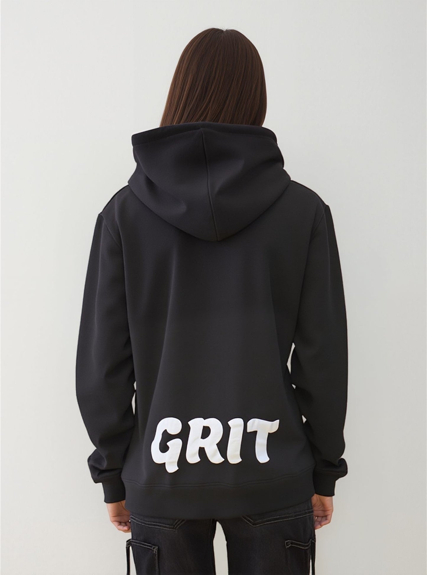 Unisex Fleece Hoodie in Black