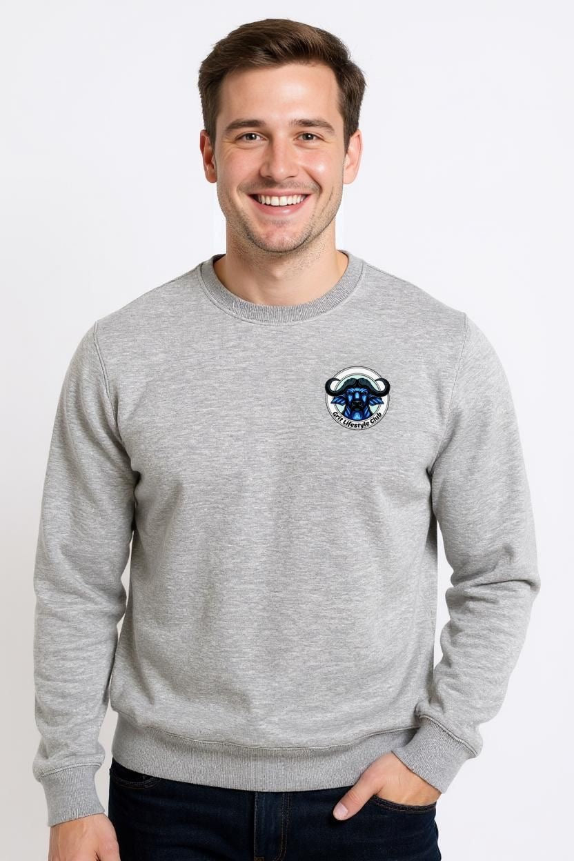 Unisex Fleece Sweatshirt in Grey