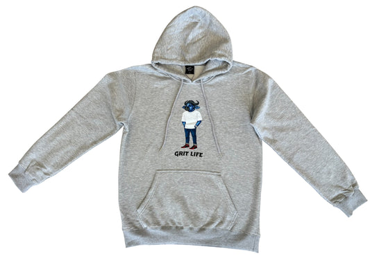 Unisex Fleece Hoodie in Grey