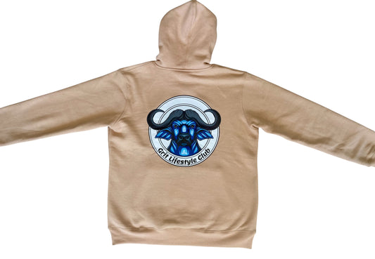 Unisex Fleece Hoodie in Beige